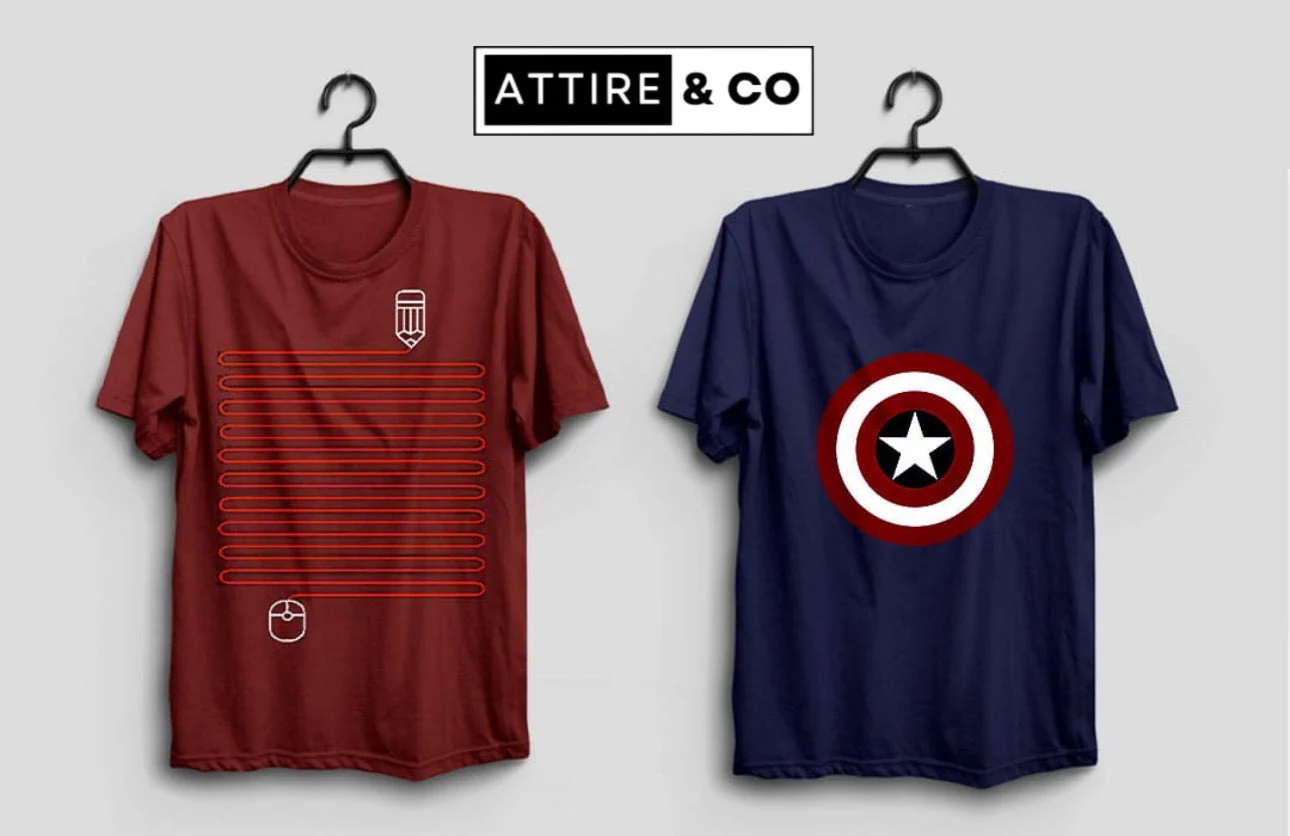 Pack of 2 Printed T-Shirts