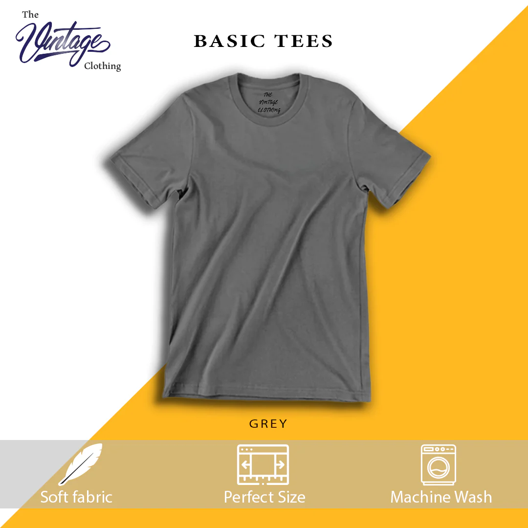 Pack of 3 plain Half sleeves T-Shirt - Image 3