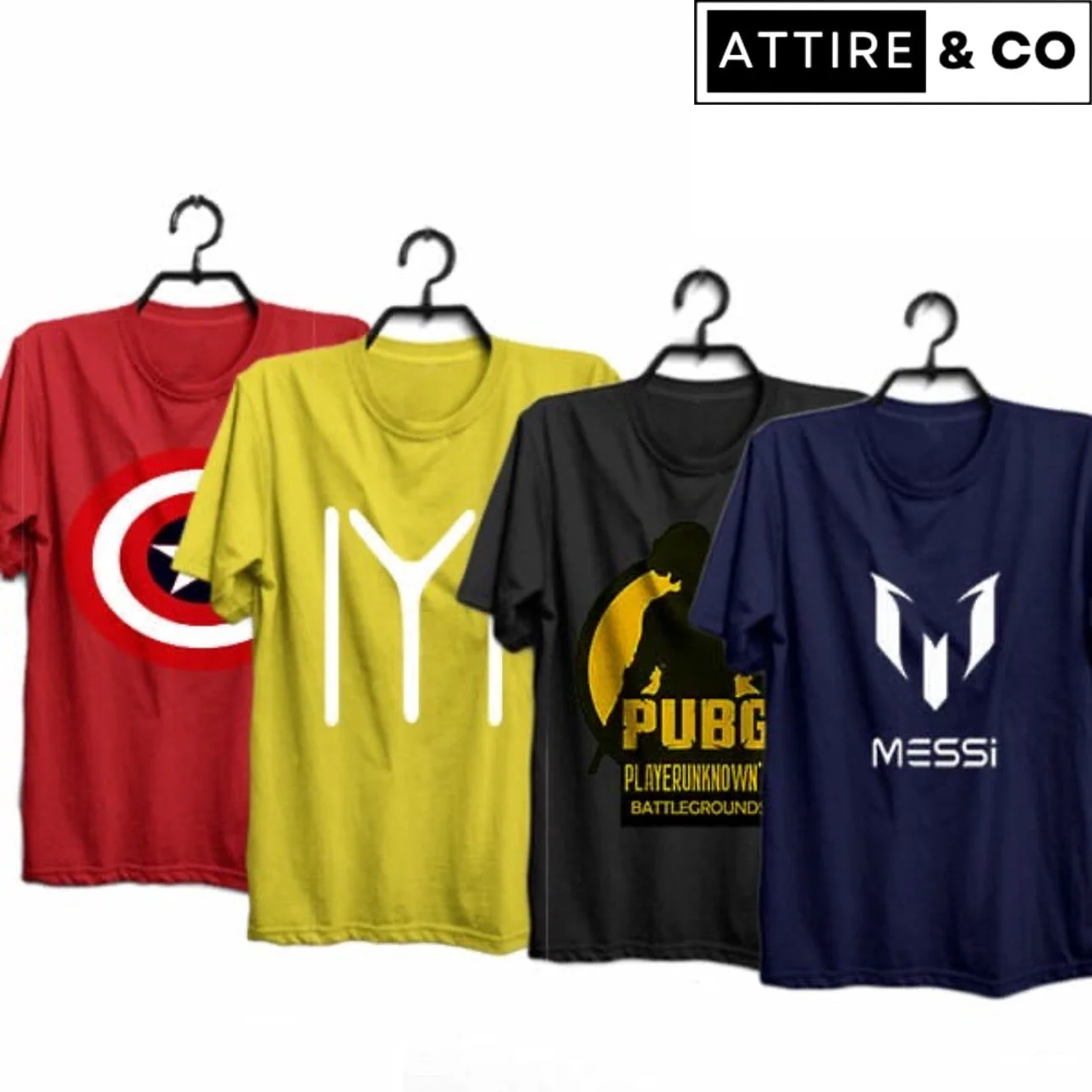 Pack of 4 Printed T-Shirt