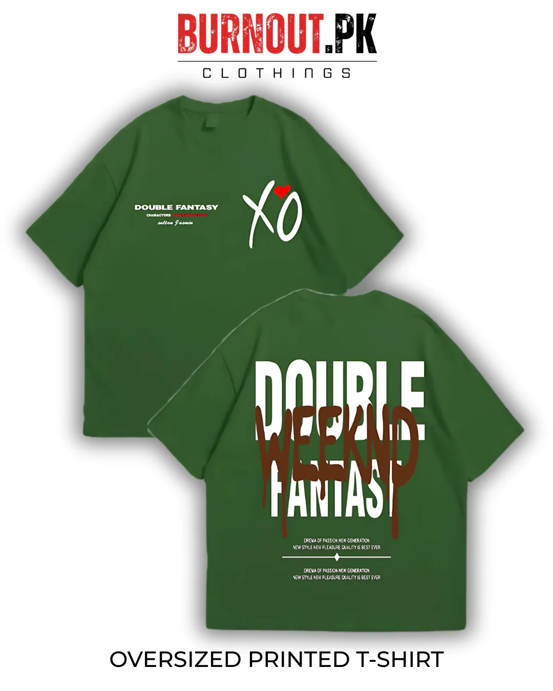 Double Weeknd Oversized Dropshoulder Tee - DTF Printed Tshirt For Men and Women - Image 4