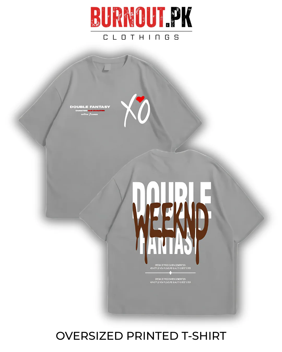 Double Weeknd Oversized Dropshoulder Tee - DTF Printed Tshirt For Men and Women - Image 5