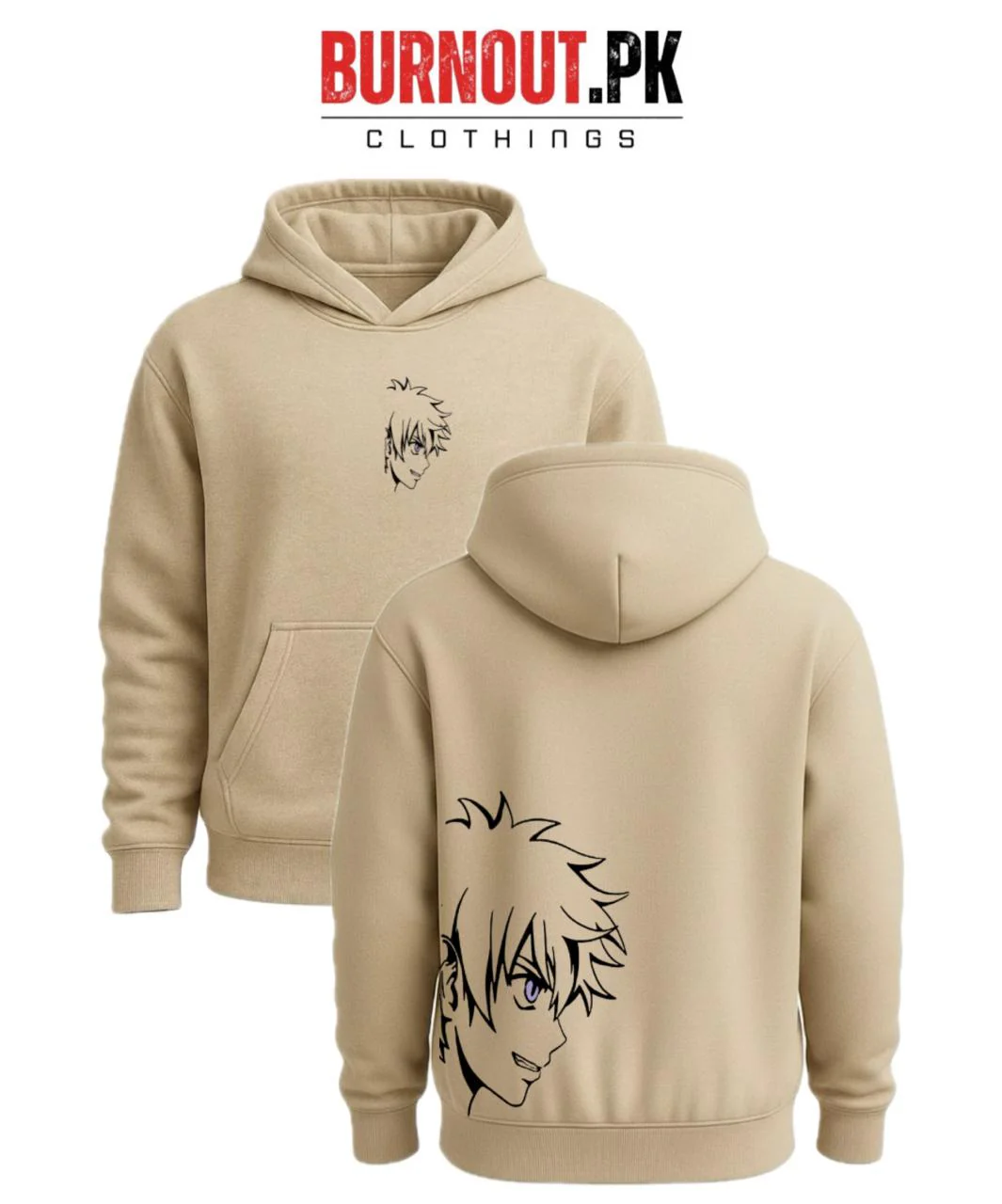 Men’s goku face Digital Printed Hoodie - Image 3