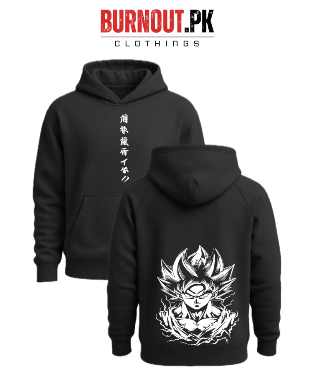 Men’s Chinese goku Digital Printed Hoodie - Image 3