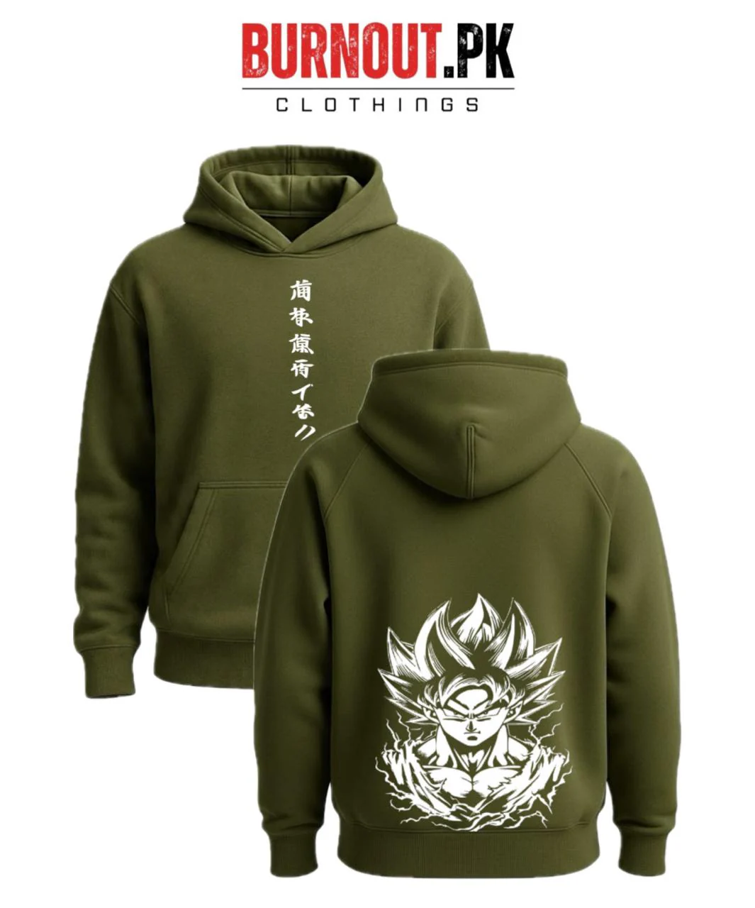Men’s Chinese goku Digital Printed Hoodie - Image 4
