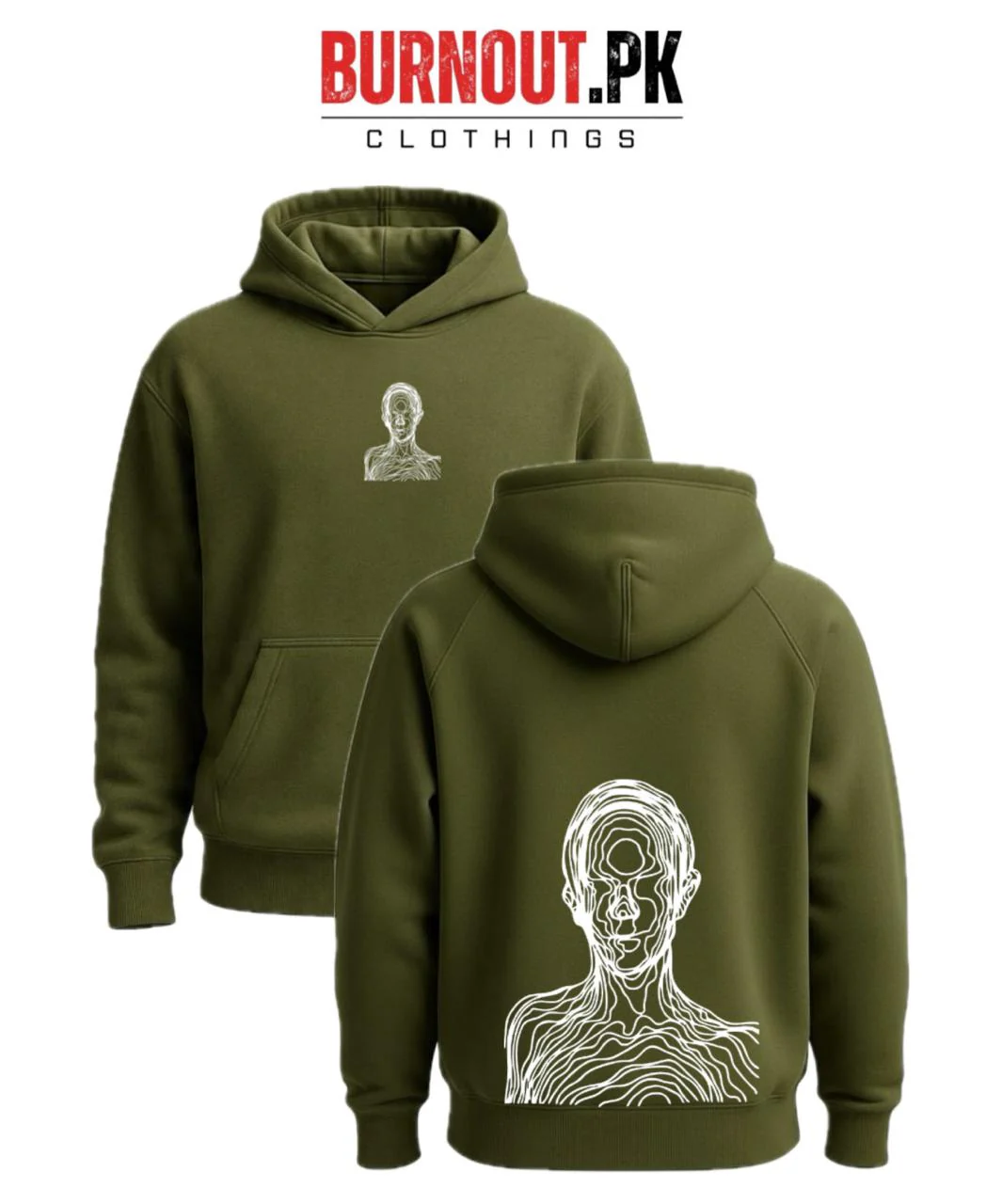 Men’s lining face Digital Printed Hoodie - Image 4