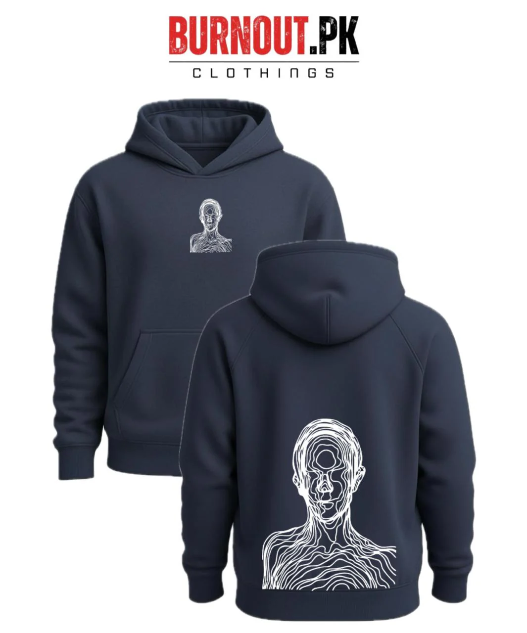 Men’s lining face Digital Printed Hoodie - Image 5