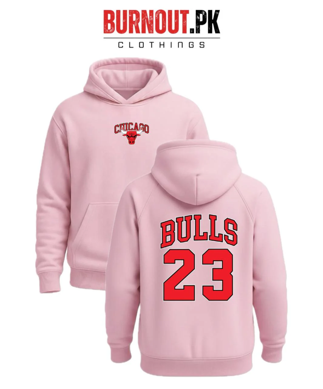Men’s Bulls Digital Printed Hoodie - Image 2