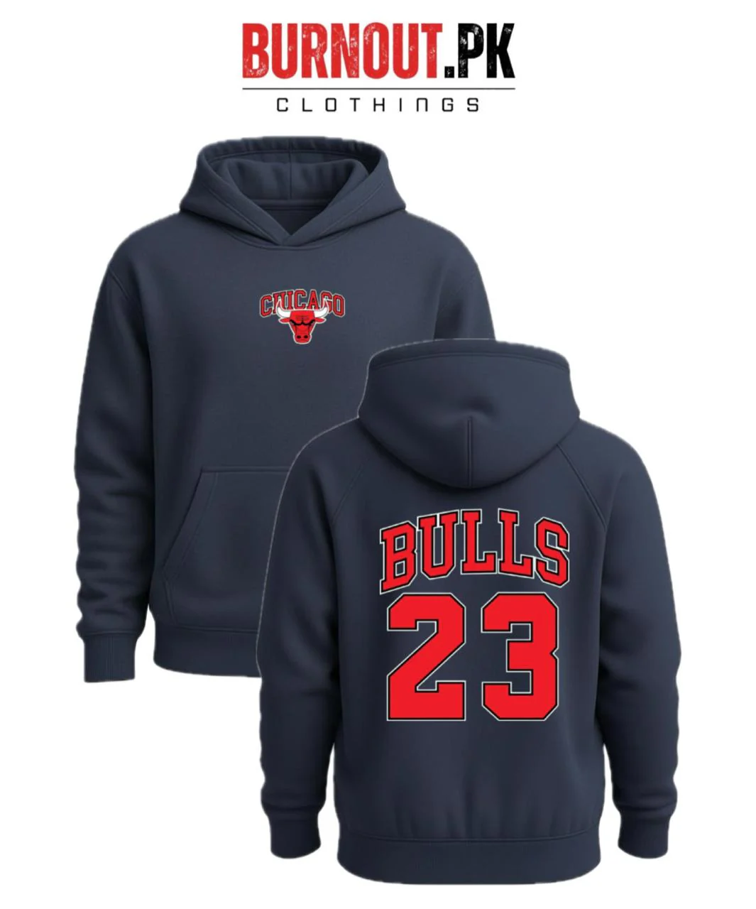 Men’s Bulls Digital Printed Hoodie - Image 3