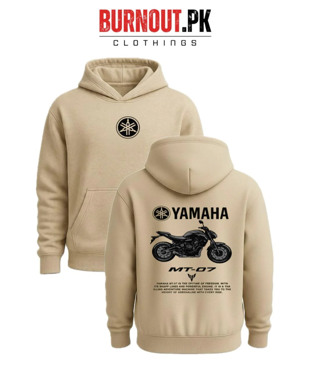 Men’s Yamaha Digital Printed Hoodie