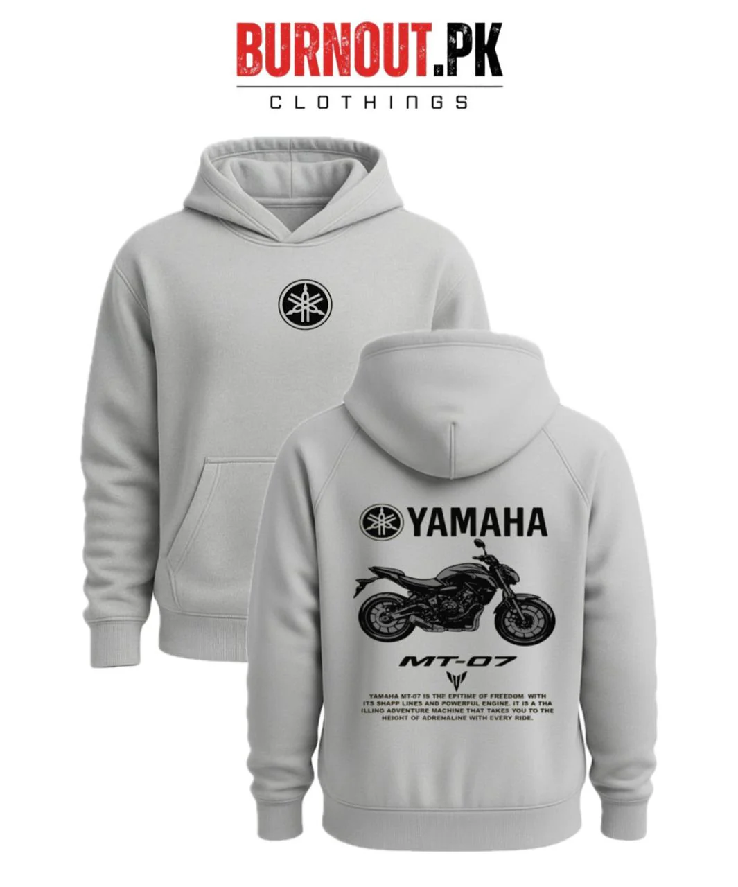 Men’s Yamaha Digital Printed Hoodie - Image 2