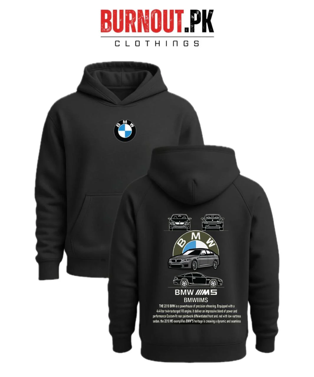 Men’s Bmw Digital Printed Hoodie - Image 4