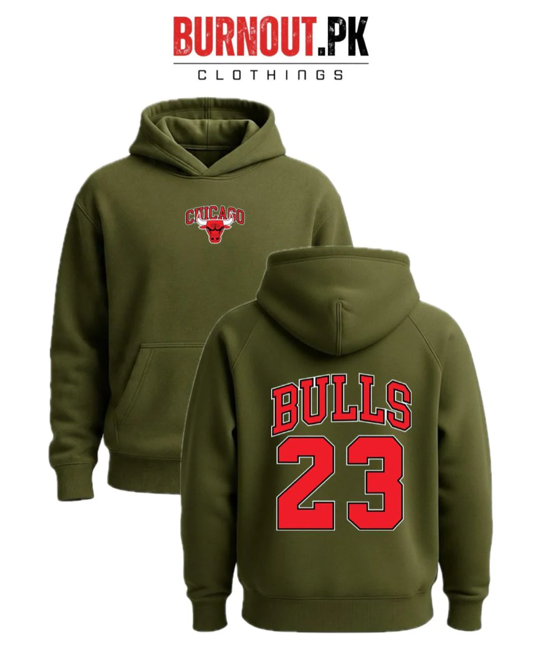 Men’s Bulls Digital Printed Hoodie - Image 5