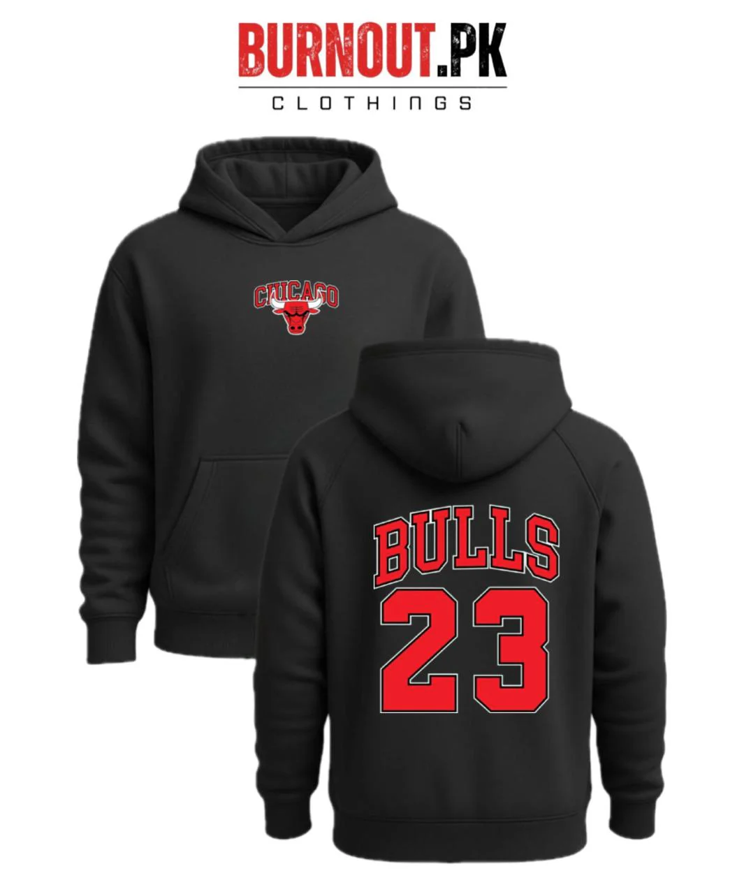 Men’s Bulls Digital Printed Hoodie - Image 6