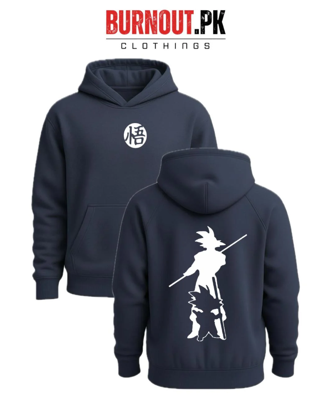 Men’s shadow goku Digital Printed Hoodie - Image 3