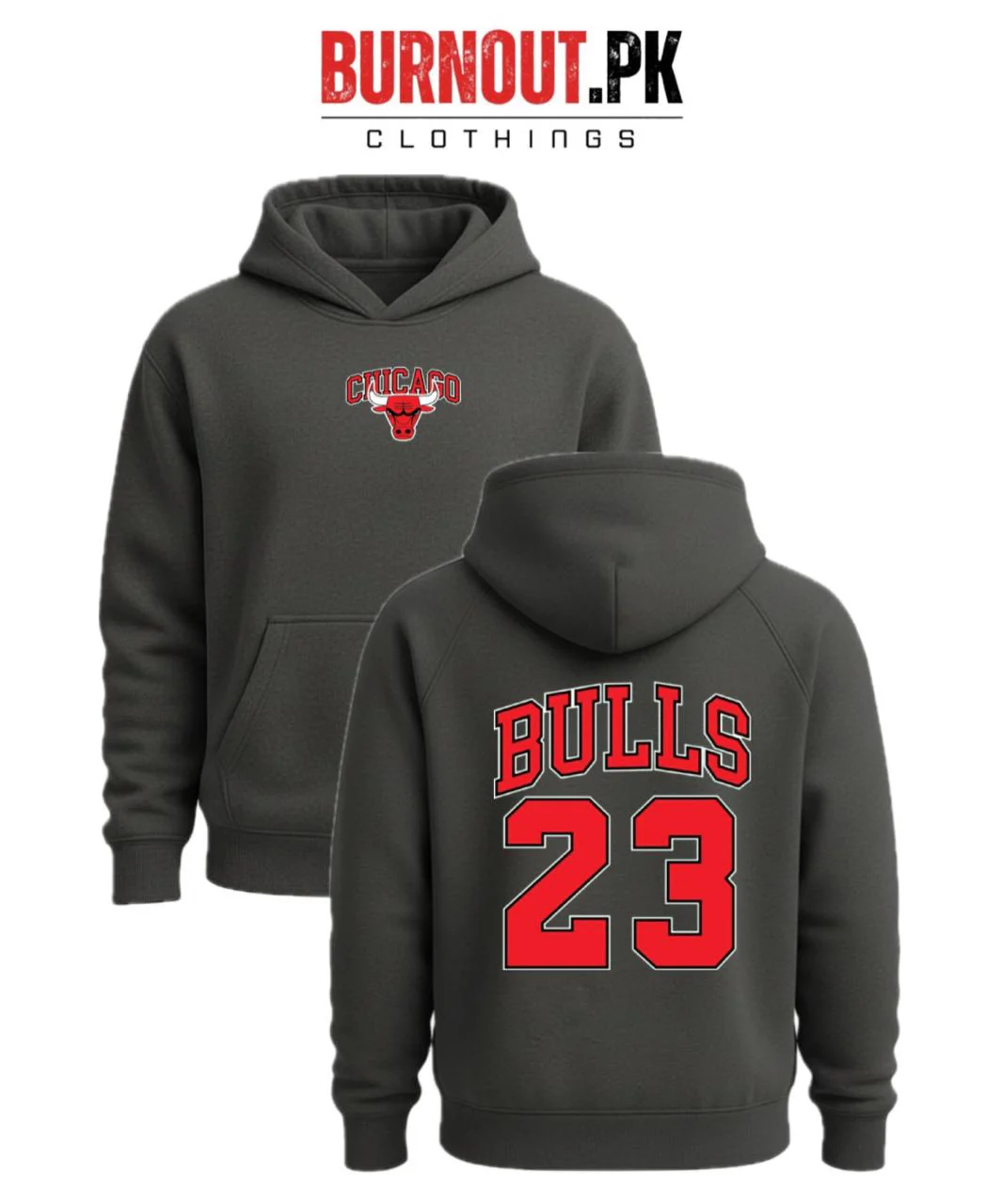 Men’s Bulls Digital Printed Hoodie - Image 8