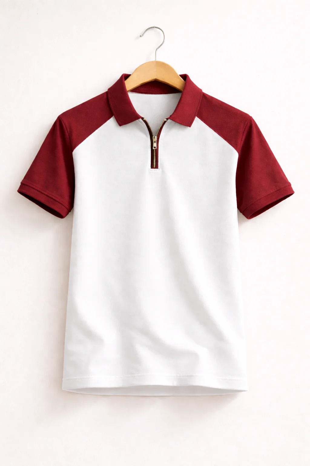 Men’s Raglan Zipper Polo - Image 3