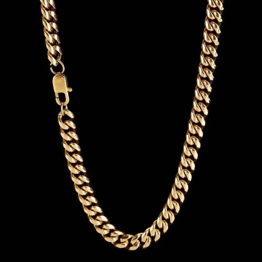 Miami Cuban 4MM Stainless Steel Chain (Golden)
