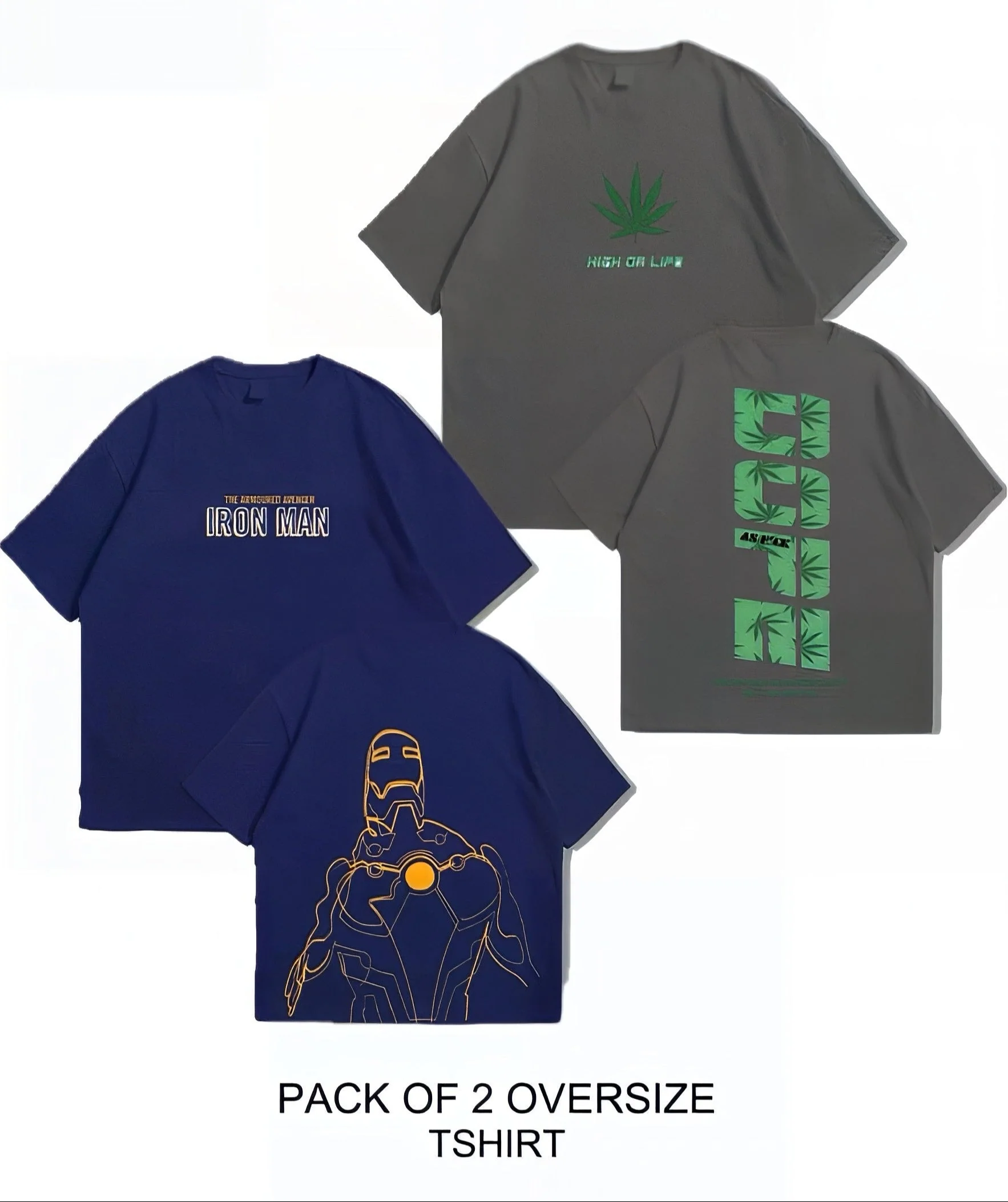 Oversized Dropshoulder Graphic DTF Printed Tshirt For Men and Women