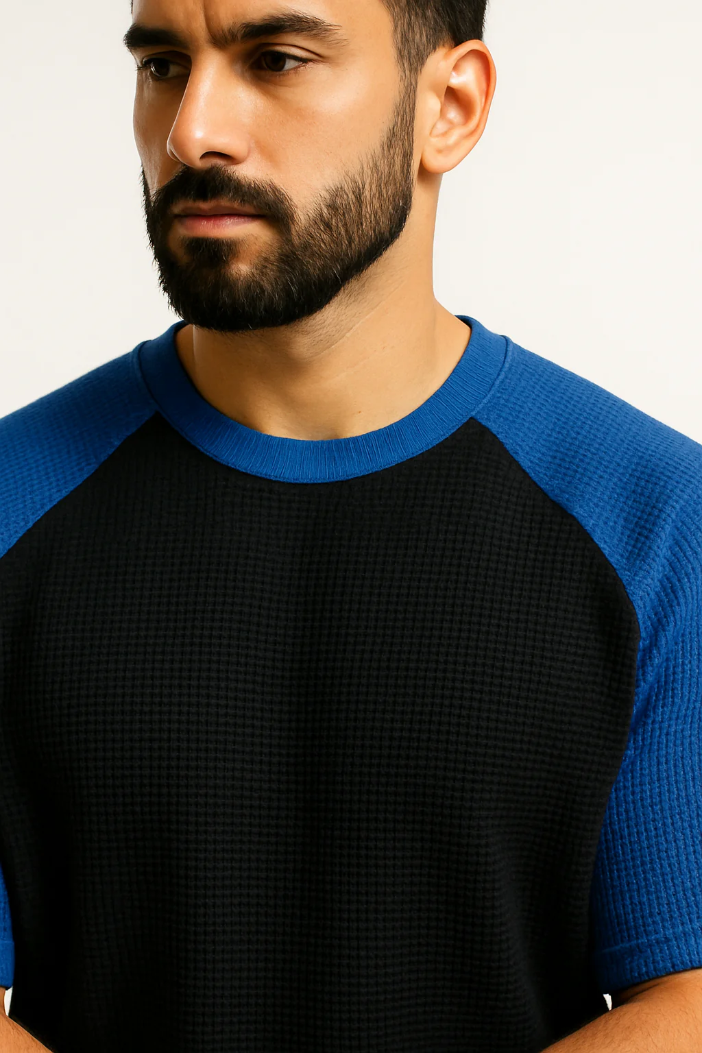 Pack of 2 - Oversized Raglan Waffle Knit T-Shirt - Image 5