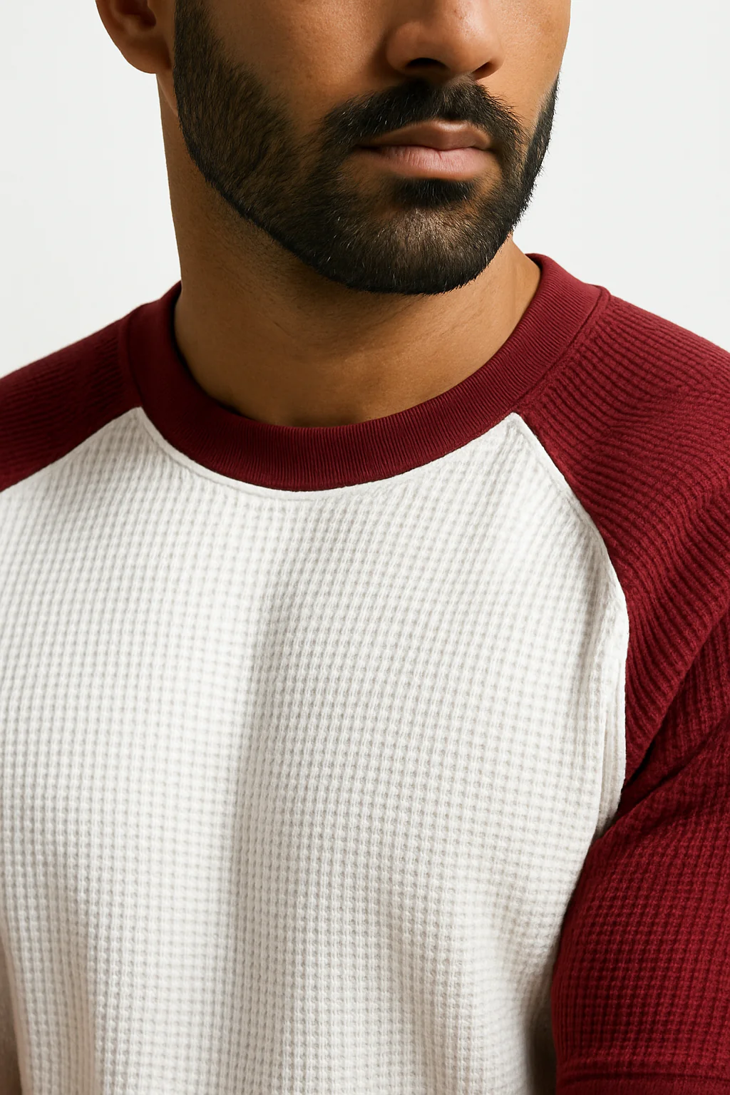 Pack of 2 - Oversized Raglan Waffle Knit T-Shirts - Image 4